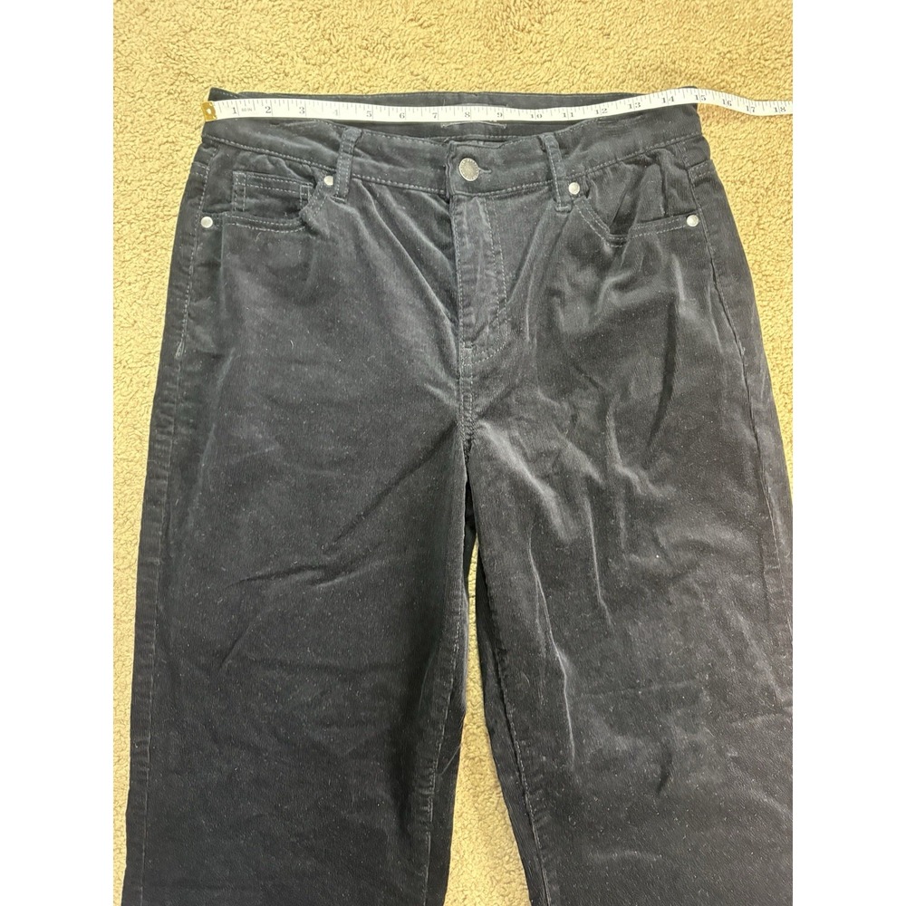 David Bitton Buffalo Nyla Corduroy Pants Women 6/28 Straight Leg Stretch Black - Picture 6 of 9